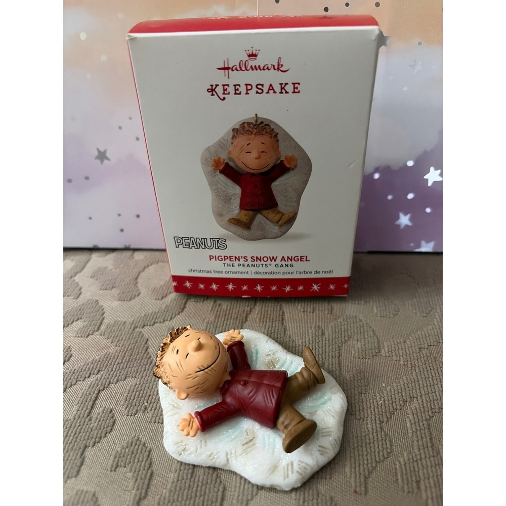 Hallmark Keepsake Peanuts Pigpen's Snow Angel 2016 Christmas Ornament with Box